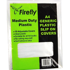 Firefly A4 Slip-On Book covers - 50 Micron - 10 pack